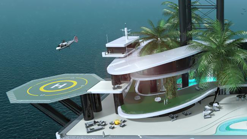 Illustration for article titled This Batshit Crazy Company Wants to Build Mobile Private Islands